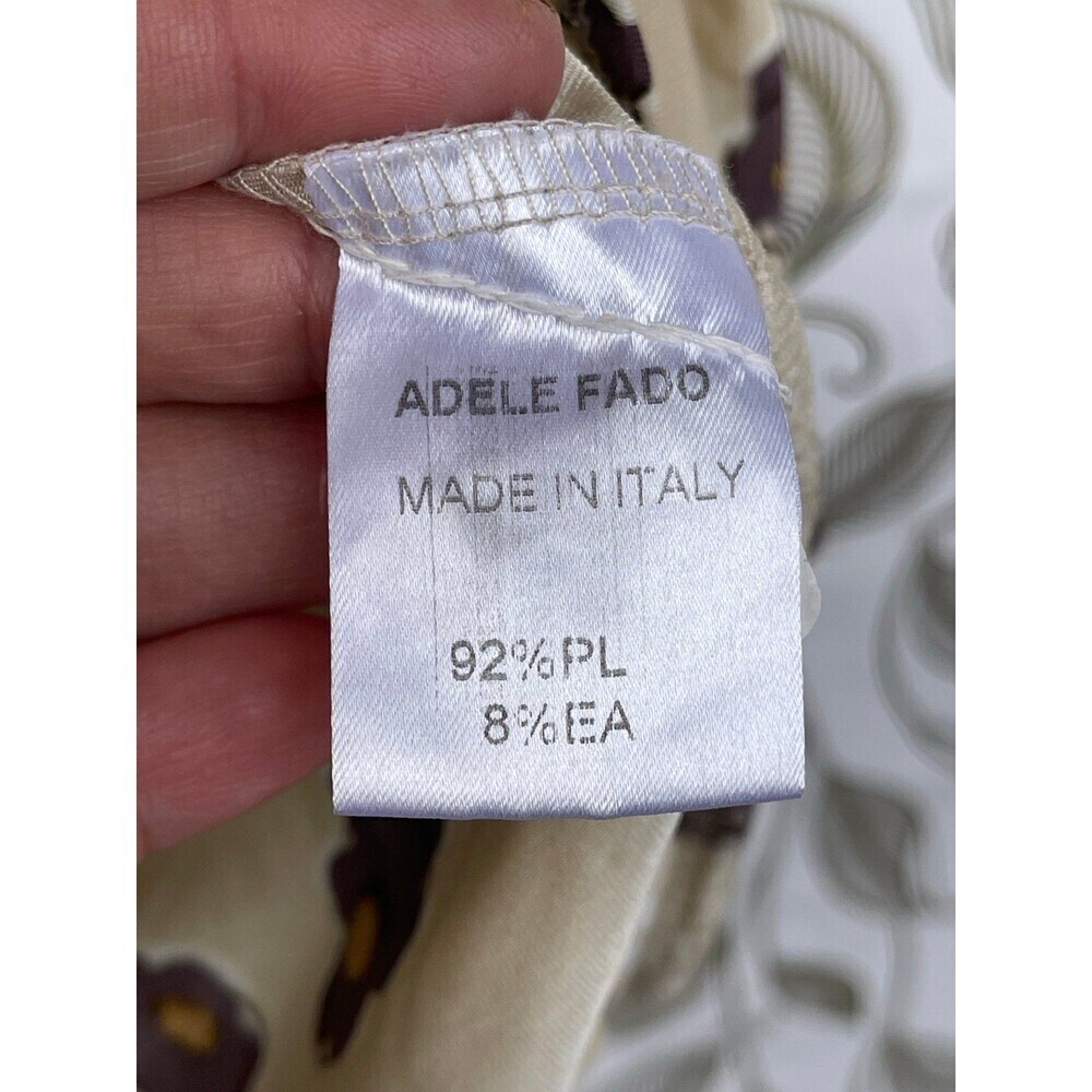 Adele Fado Italy Ruched Floral Mini Dress - Brown & Cream Whimsigoth Aesthetic - - Picture 9 of 9